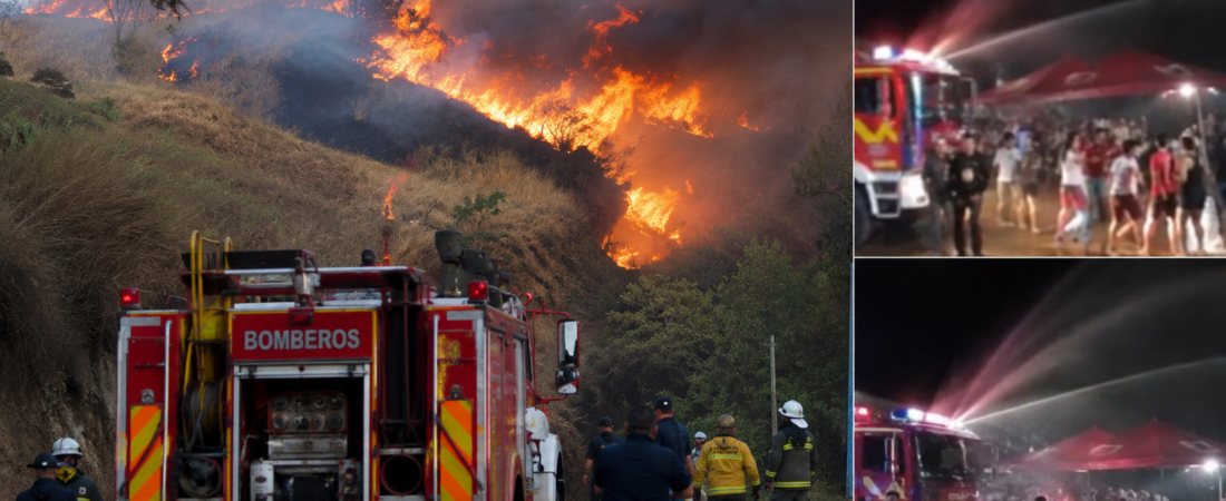 Tolima arde mientras un carro de bomberos era usado en una fiesta: la polémica que indigna en Colombia